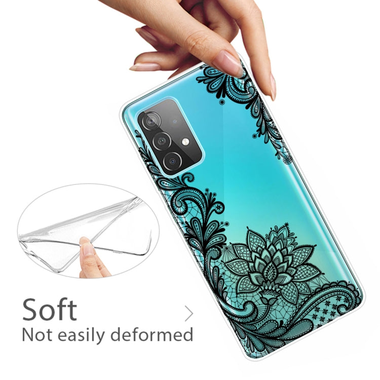 For Samsung Galaxy A52 5G / 4G Colored Drawing Pattern Highly Transparent TPU Protective Case