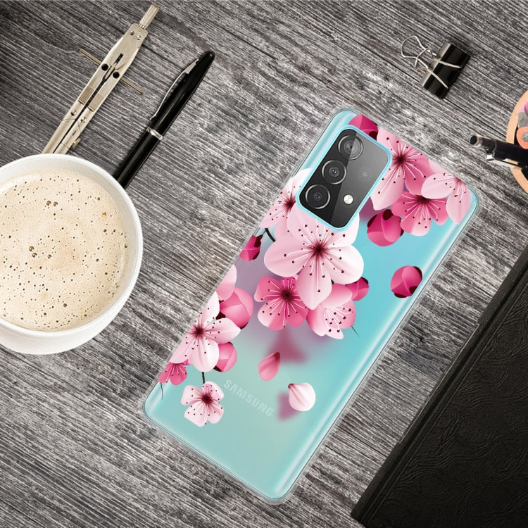 For Samsung Galaxy A52 5G / 4G Colored Drawing Pattern Highly Transparent TPU Protective Case