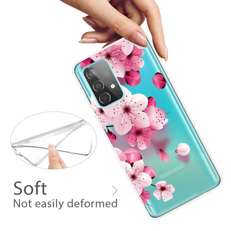 For Samsung Galaxy A52 5G / 4G Colored Drawing Pattern Highly Transparent TPU Protective Case
