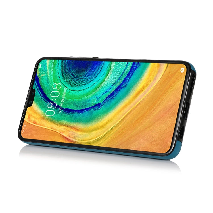 For Huawei Mate 30 Pro Embossed Pattern PU + TPU Protective Case with Holder & Wallet & Card Slots