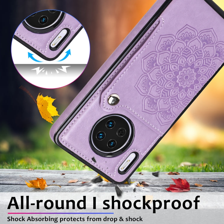 For Huawei Mate 30 Pro Embossed Pattern PU + TPU Protective Case with Holder & Wallet & Card Slots