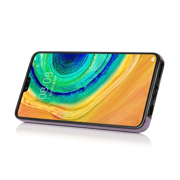 For Huawei Mate 30 Pro Embossed Pattern PU + TPU Protective Case with Holder & Wallet & Card Slots