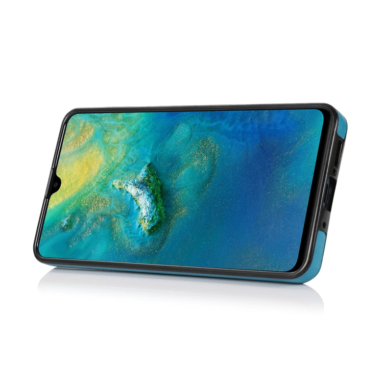 For Huawei Mate 20 Embossed Pattern PU + TPU Protective Case with Holder & Wallet & Card Slots