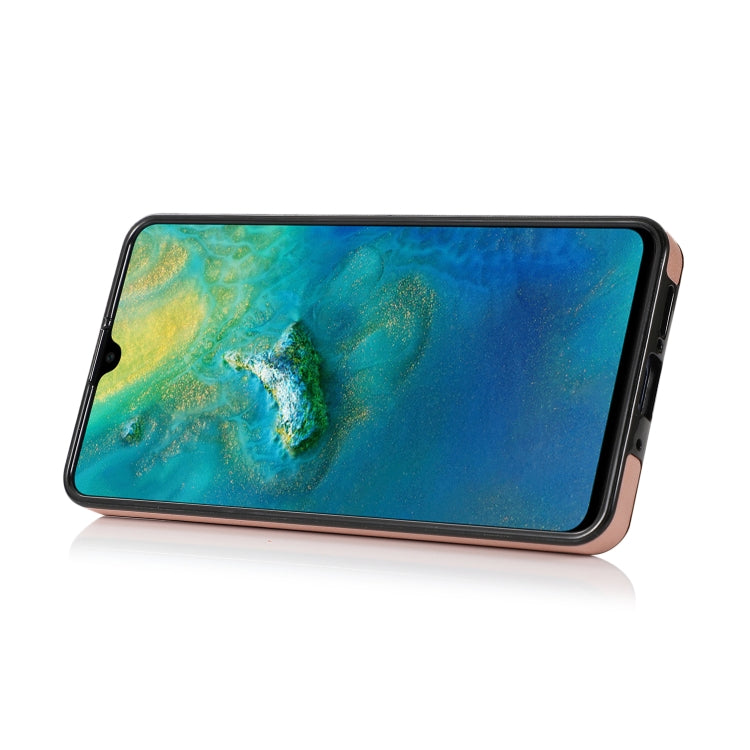 For Huawei Mate 20 Embossed Pattern PU + TPU Protective Case with Holder & Wallet & Card Slots