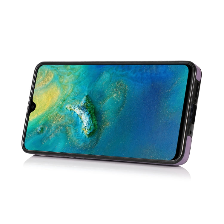 For Huawei Mate 20 Embossed Pattern PU + TPU Protective Case with Holder & Wallet & Card Slots