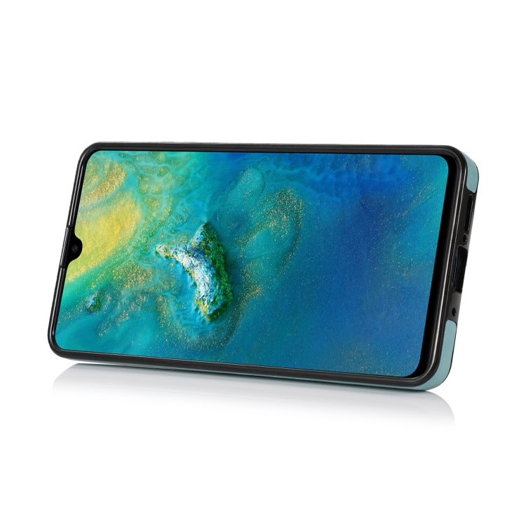 For Huawei Mate 20 Embossed Pattern PU + TPU Protective Case with Holder & Wallet & Card Slots