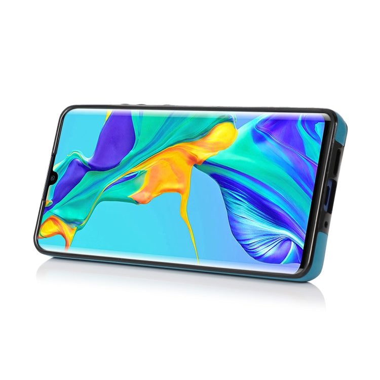 For Huawei P30 Pro Embossed Pattern PU + TPU Protective Case with Holder & Wallet & Card Slots