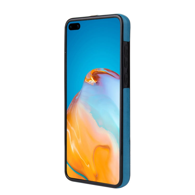 For Huawei P40 Embossed Pattern PU + TPU Protective Case with Holder & Wallet & Card Slots