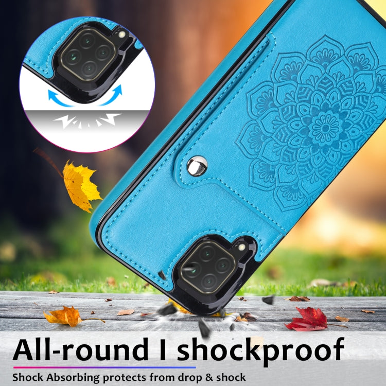 For Huawei P40 Lite Embossed Pattern PU + TPU Protective Case with Holder & Wallet & Card Slots