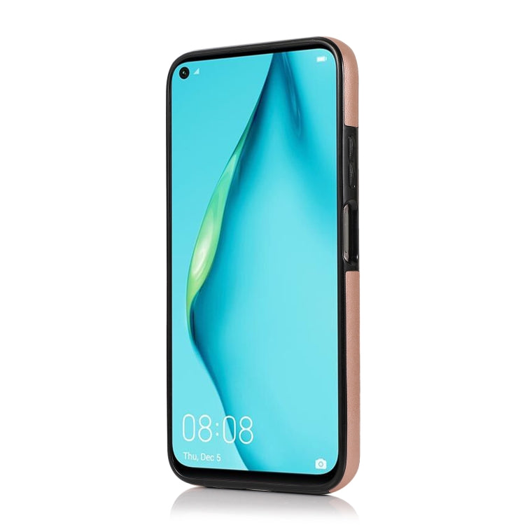 For Huawei P40 Lite Embossed Pattern PU + TPU Protective Case with Holder & Wallet & Card Slots