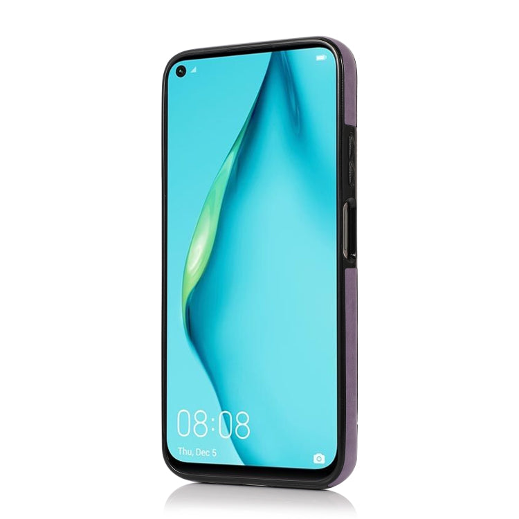 For Huawei P40 Lite Embossed Pattern PU + TPU Protective Case with Holder & Wallet & Card Slots