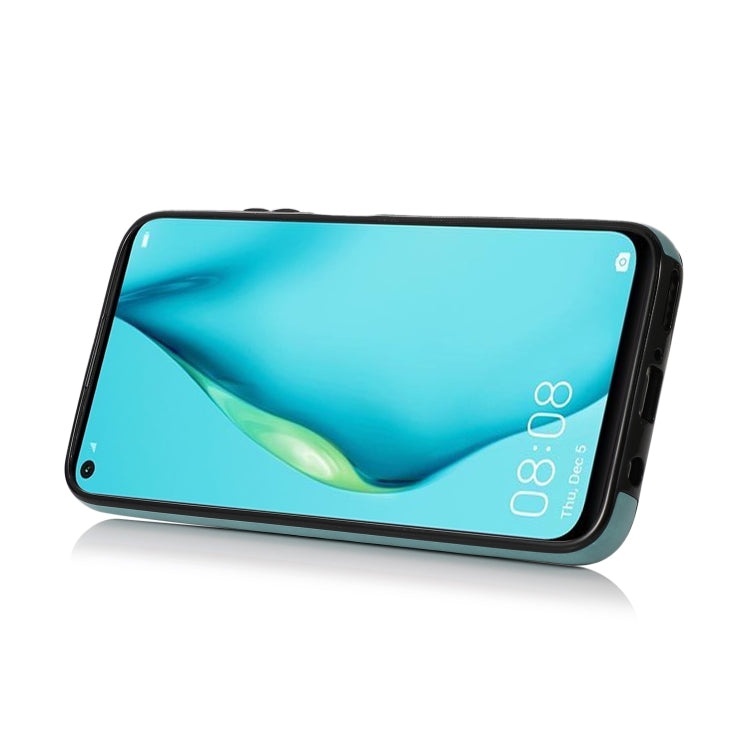 For Huawei P40 Lite Embossed Pattern PU + TPU Protective Case with Holder & Wallet & Card Slots