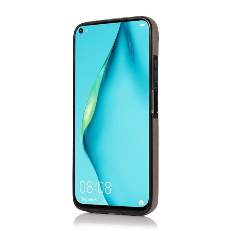 For Huawei P40 Lite Embossed Pattern PU + TPU Protective Case with Holder & Wallet & Card Slots
