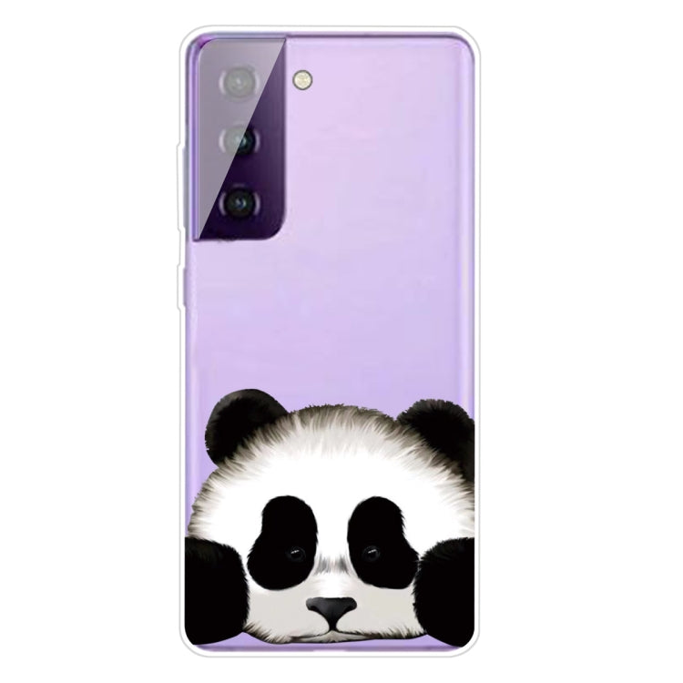 For Samsung Galaxy S21 5G Colored Drawing Pattern Highly Transparent TPU Protective Case