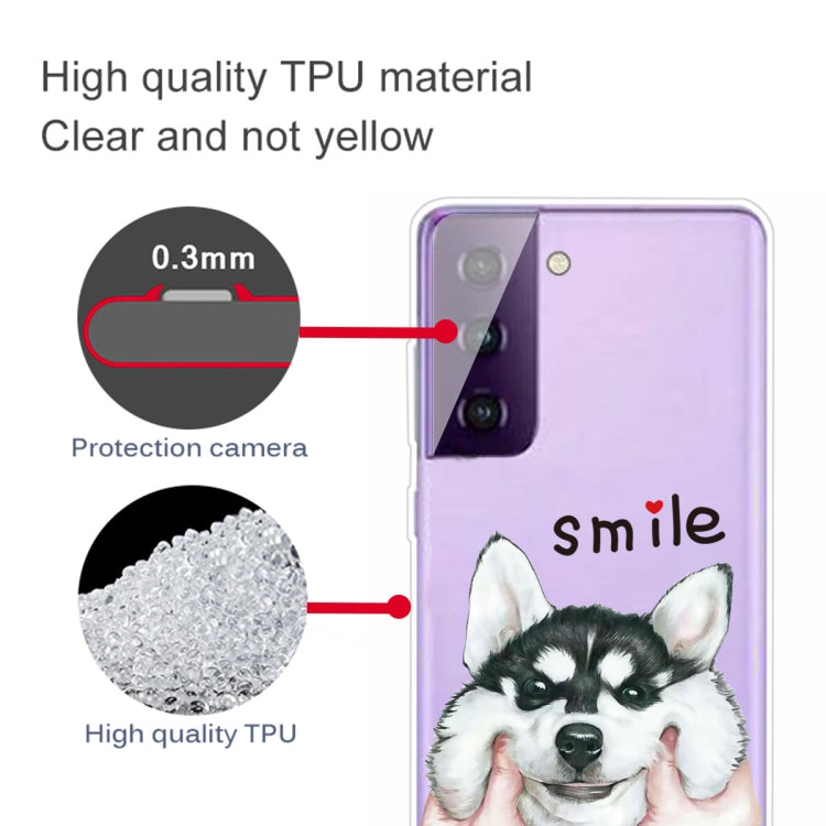 For Samsung Galaxy S21 5G Colored Drawing Pattern Highly Transparent TPU Protective Case