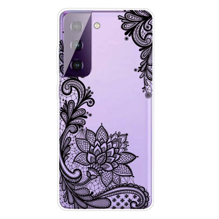 For Samsung Galaxy S21 5G Colored Drawing Pattern Highly Transparent TPU Protective Case