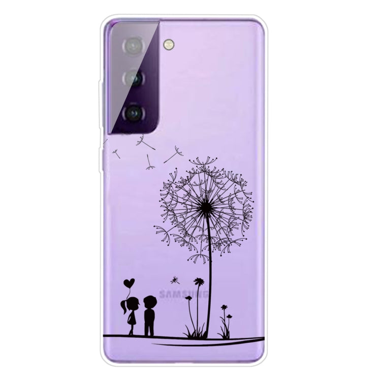 For Samsung Galaxy S21 5G Colored Drawing Pattern Highly Transparent TPU Protective Case
