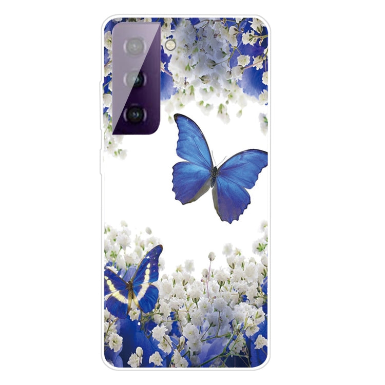 For Samsung Galaxy S21 5G Colored Drawing Pattern Highly Transparent TPU Protective Case