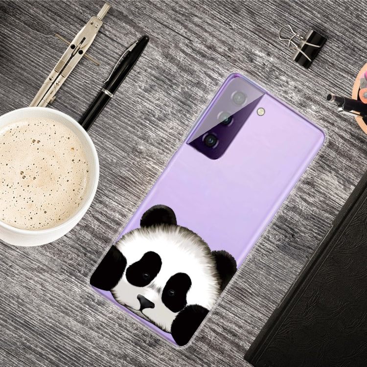 For Samsung Galaxy S21+ 5G Colored Drawing Pattern Highly Transparent TPU Protective Case