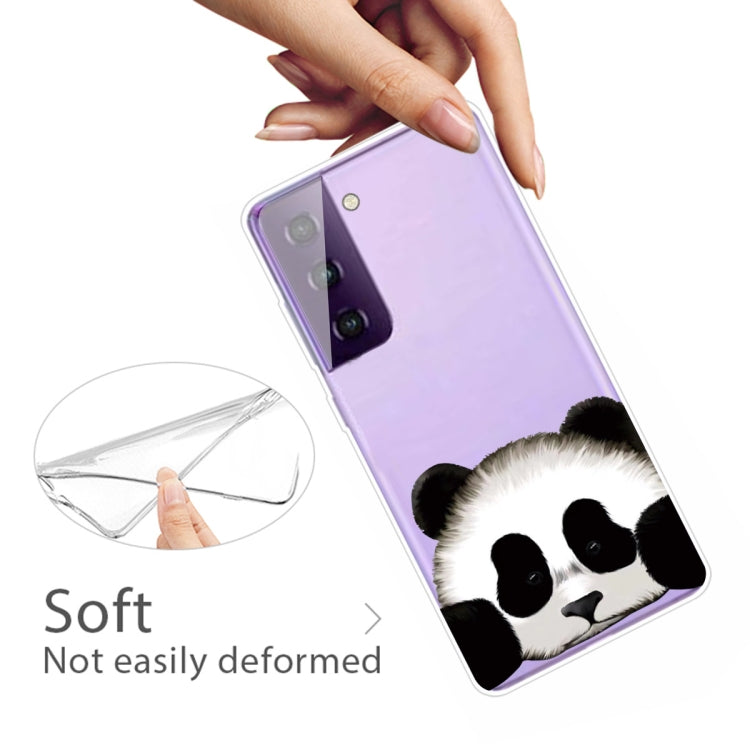 For Samsung Galaxy S21+ 5G Colored Drawing Pattern Highly Transparent TPU Protective Case