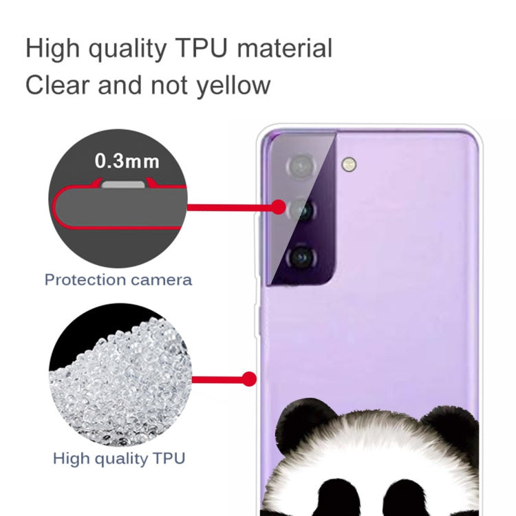 For Samsung Galaxy S21+ 5G Colored Drawing Pattern Highly Transparent TPU Protective Case