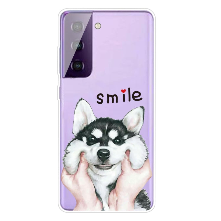 For Samsung Galaxy S21+ 5G Colored Drawing Pattern Highly Transparent TPU Protective Case