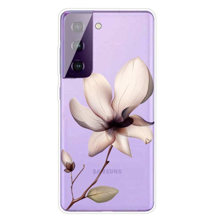 For Samsung Galaxy S21+ 5G Colored Drawing Pattern Highly Transparent TPU Protective Case