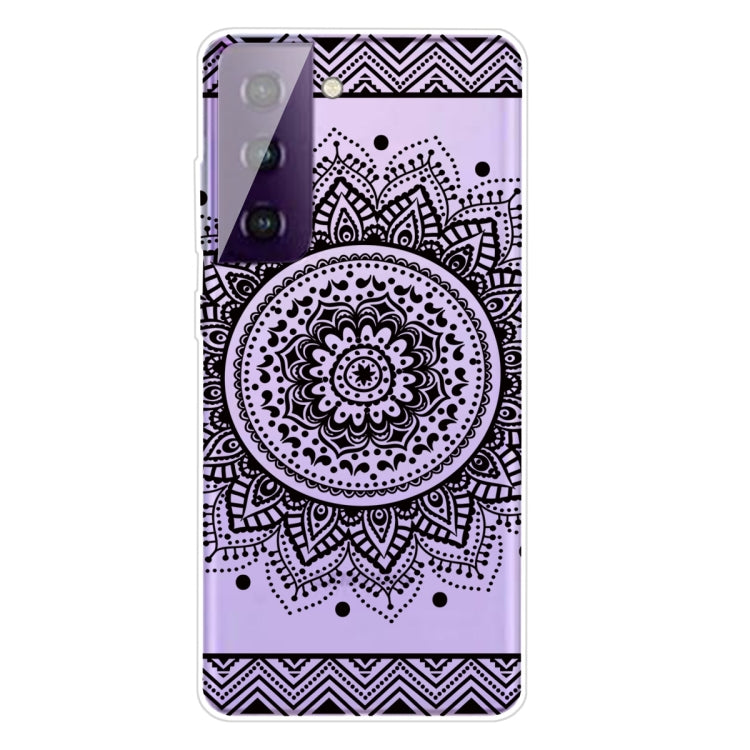 For Samsung Galaxy S21+ 5G Colored Drawing Pattern Highly Transparent TPU Protective Case