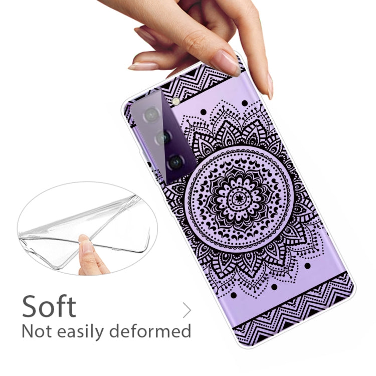 For Samsung Galaxy S21+ 5G Colored Drawing Pattern Highly Transparent TPU Protective Case