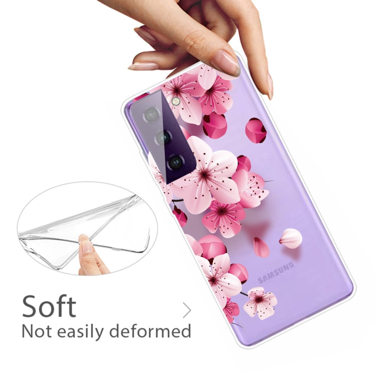 For Samsung Galaxy S21+ 5G Colored Drawing Pattern Highly Transparent TPU Protective Case