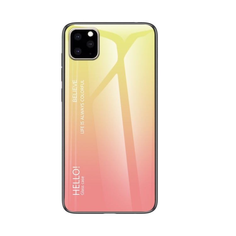 For iPhone 11 Pro Gradient Color Glass Case
