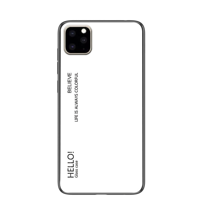 For iPhone 11 Pro Max Gradient Color Glass Case