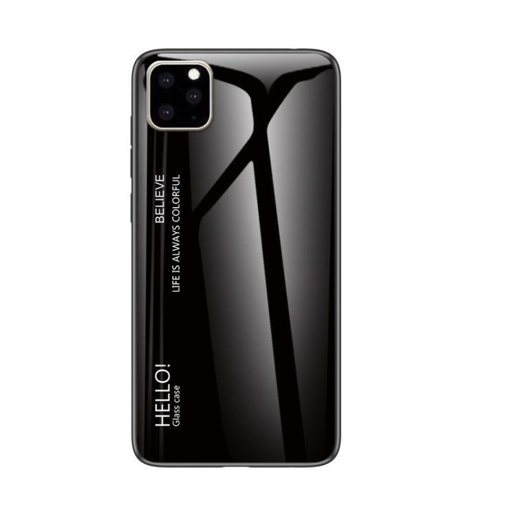 For iPhone 11 Pro Max Gradient Color Glass Case
