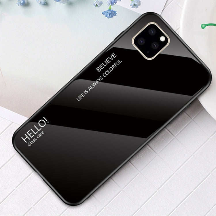 For iPhone 11 Gradient Color Glass Case