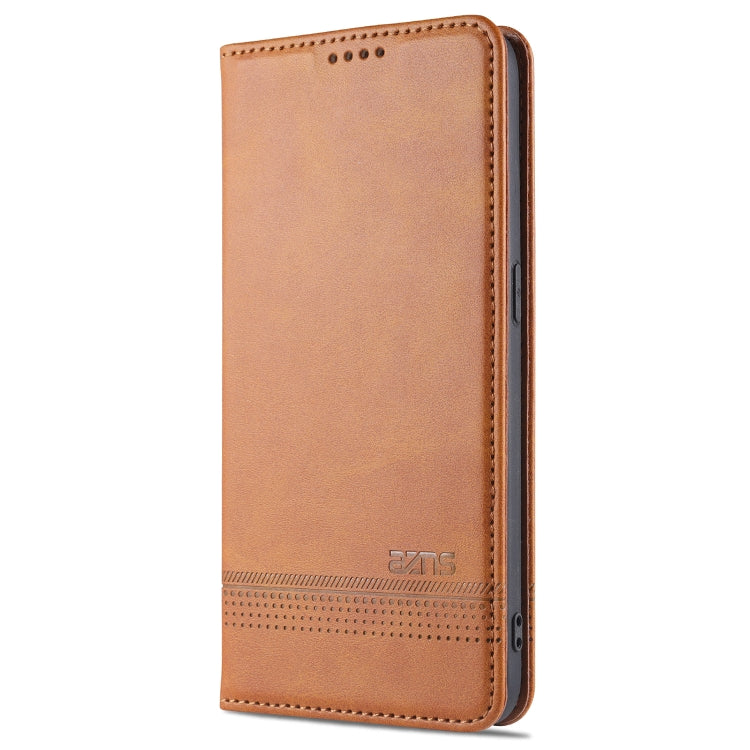 For Oppo F17 AZNS Magnetic Calf Texture Horizontal Flip Leather Case with Card Slots & Holder & Wallet