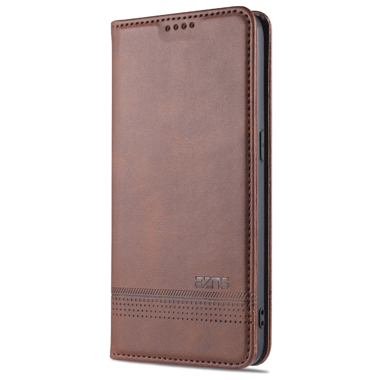 For Oppo F17 AZNS Magnetic Calf Texture Horizontal Flip Leather Case with Card Slots & Holder & Wallet