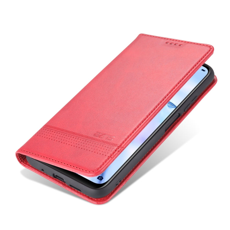 For Xiaomi Redmi Note 9 AZNS Magnetic Calf Texture Horizontal Flip Leather Case with Card Slots & Holder & Wallet