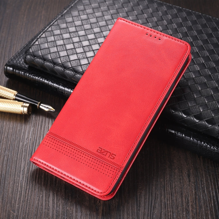 For Xiaomi Redmi Note 9 AZNS Magnetic Calf Texture Horizontal Flip Leather Case with Card Slots & Holder & Wallet