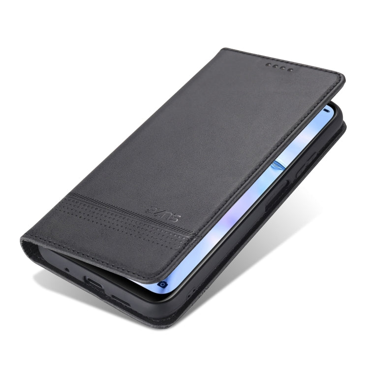 For Xiaomi Redmi Note 9 AZNS Magnetic Calf Texture Horizontal Flip Leather Case with Card Slots & Holder & Wallet