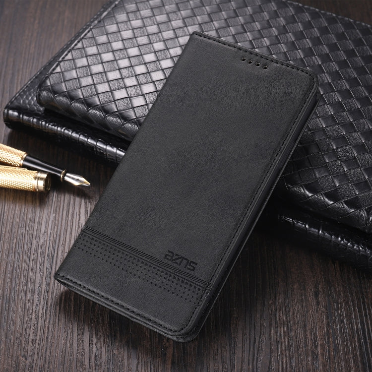 For Xiaomi Redmi Note 9 AZNS Magnetic Calf Texture Horizontal Flip Leather Case with Card Slots & Holder & Wallet