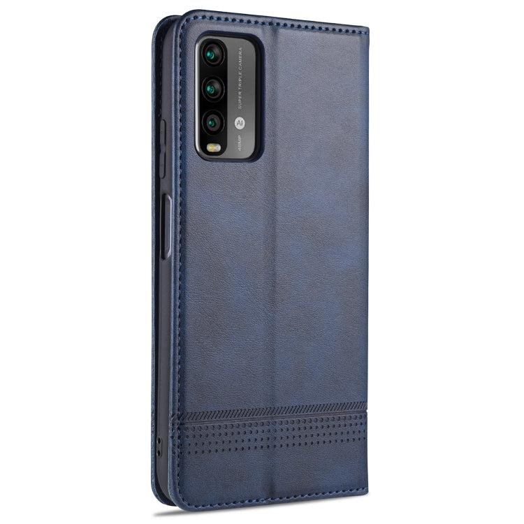 For Xiaomi Redmi Note 9 AZNS Magnetic Calf Texture Horizontal Flip Leather Case with Card Slots & Holder & Wallet