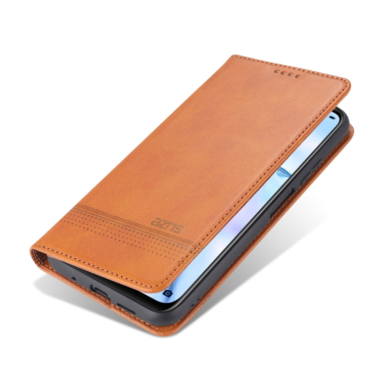 For Xiaomi Redmi Note 9 AZNS Magnetic Calf Texture Horizontal Flip Leather Case with Card Slots & Holder & Wallet