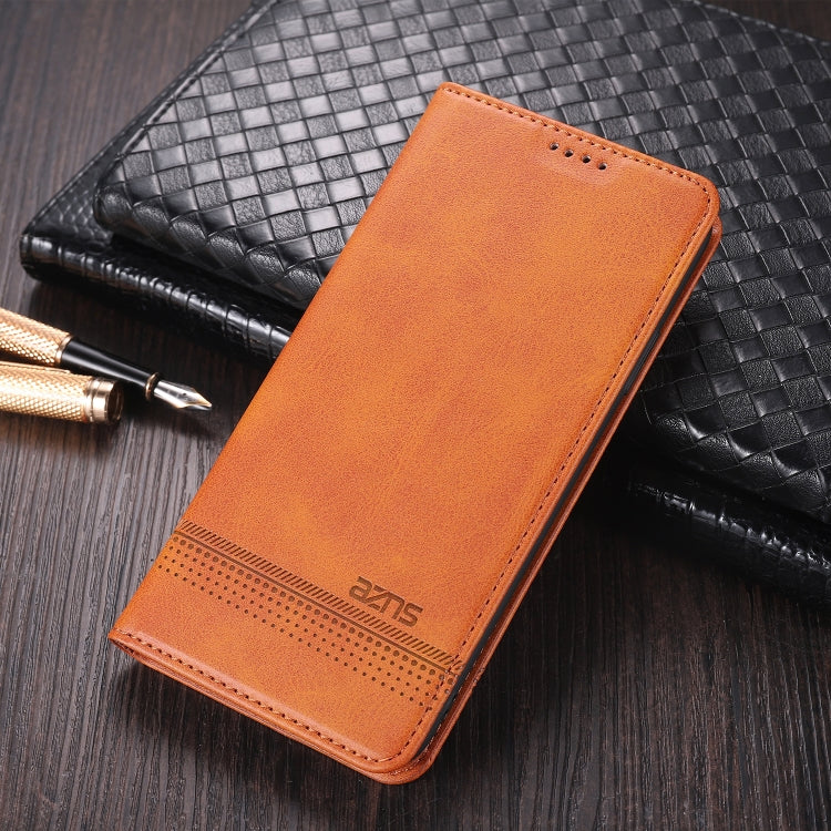 For Xiaomi Redmi Note 9 AZNS Magnetic Calf Texture Horizontal Flip Leather Case with Card Slots & Holder & Wallet