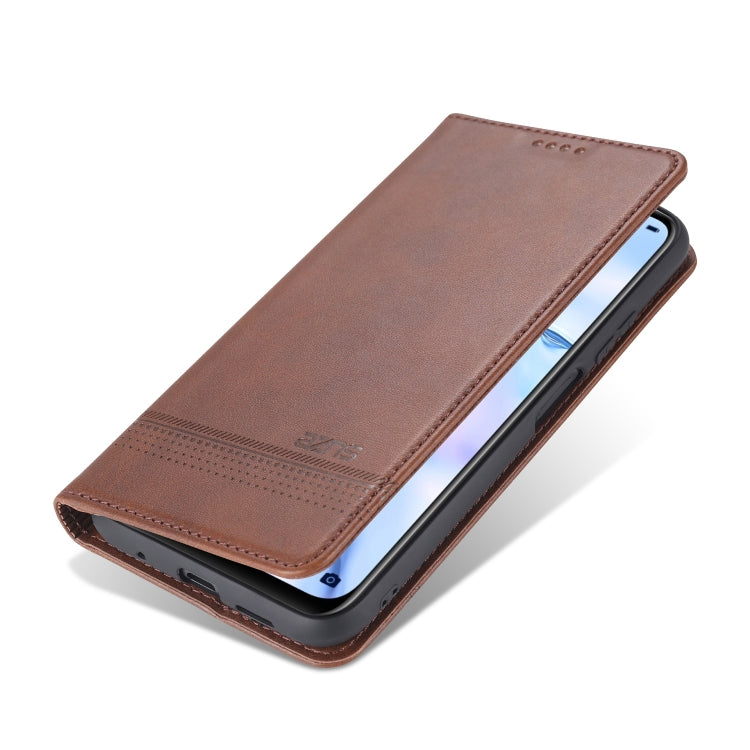 For Xiaomi Redmi Note 9 AZNS Magnetic Calf Texture Horizontal Flip Leather Case with Card Slots & Holder & Wallet