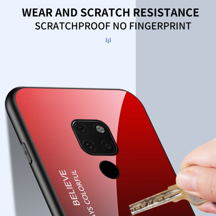 For Huawei Mate 20 X 5G Gradient Color Glass Case