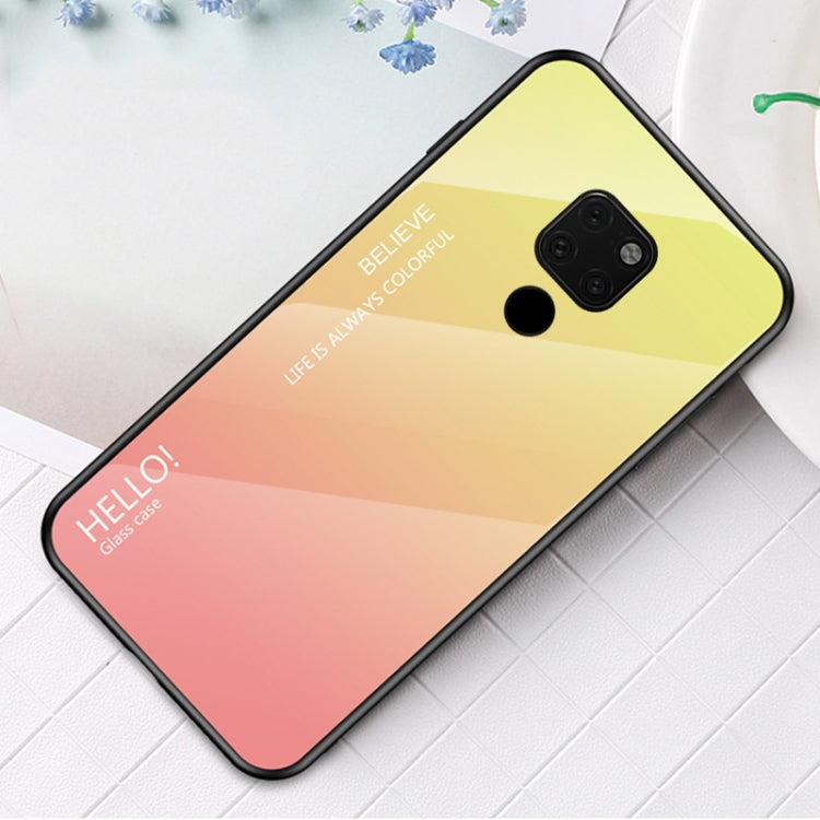 For Huawei Mate 20 X 5G Gradient Color Glass Case
