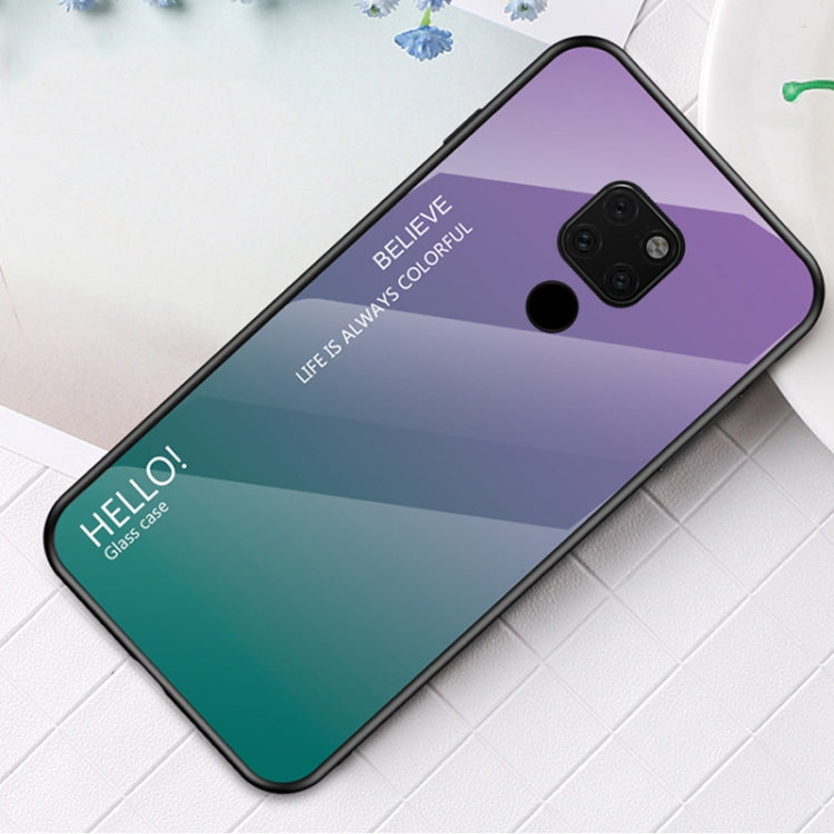 For Huawei Mate 20 X 5G Gradient Color Glass Case