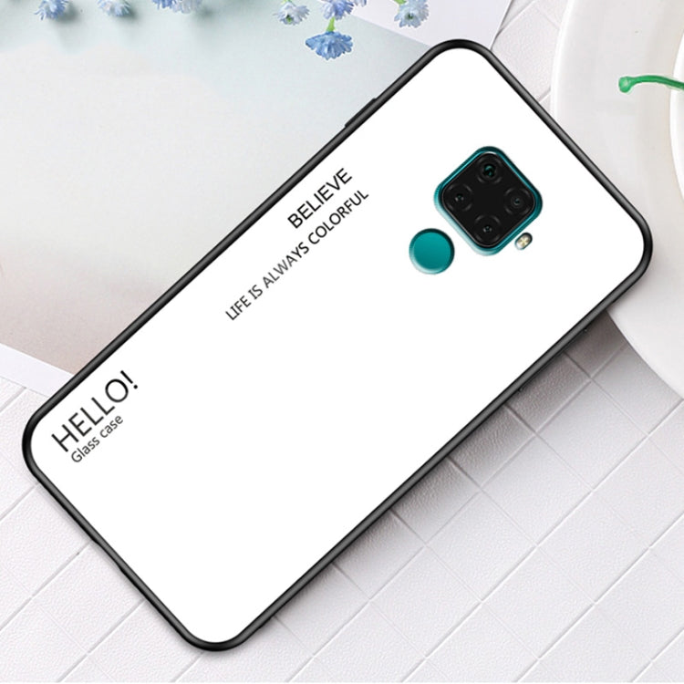 For Huawei nova 5i Pro Gradient Color Glass Case