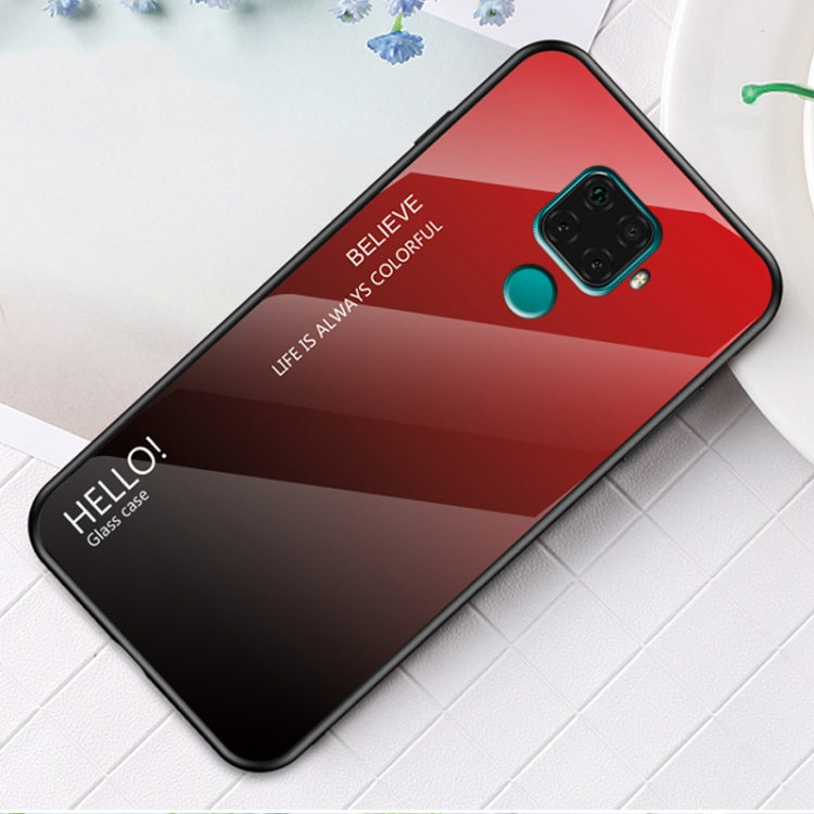 For Huawei nova 5i Pro Gradient Color Glass Case