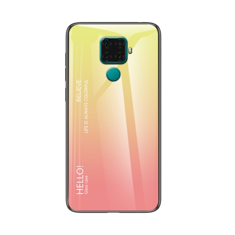 For Huawei nova 5i Pro Gradient Color Glass Case